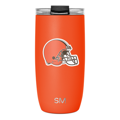 NFL Voyager Tumbler with Clear Flip Lid & Straw