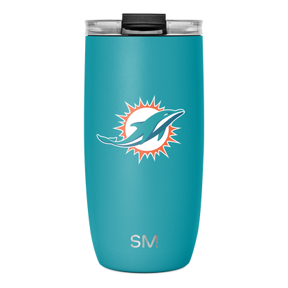 NFL Voyager Tumbler with Clear Flip Lid & Straw