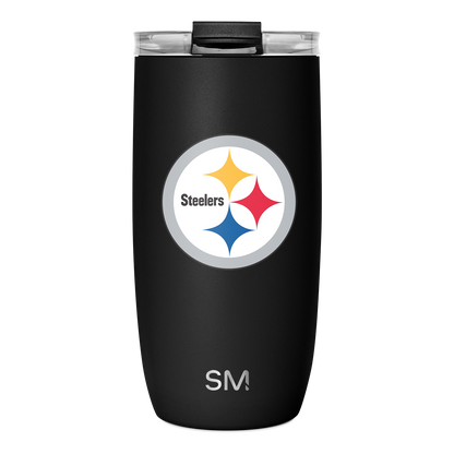 NFL Voyager Tumbler with Clear Flip Lid & Straw