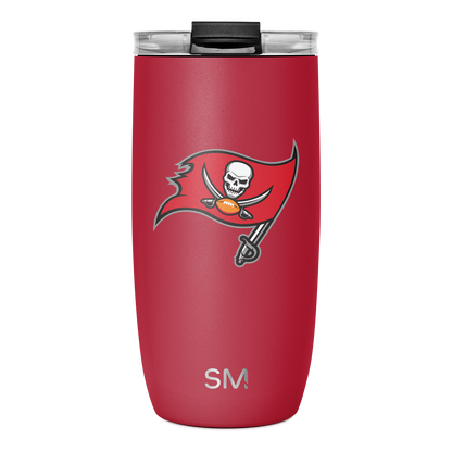NFL Voyager Tumbler with Clear Flip Lid & Straw