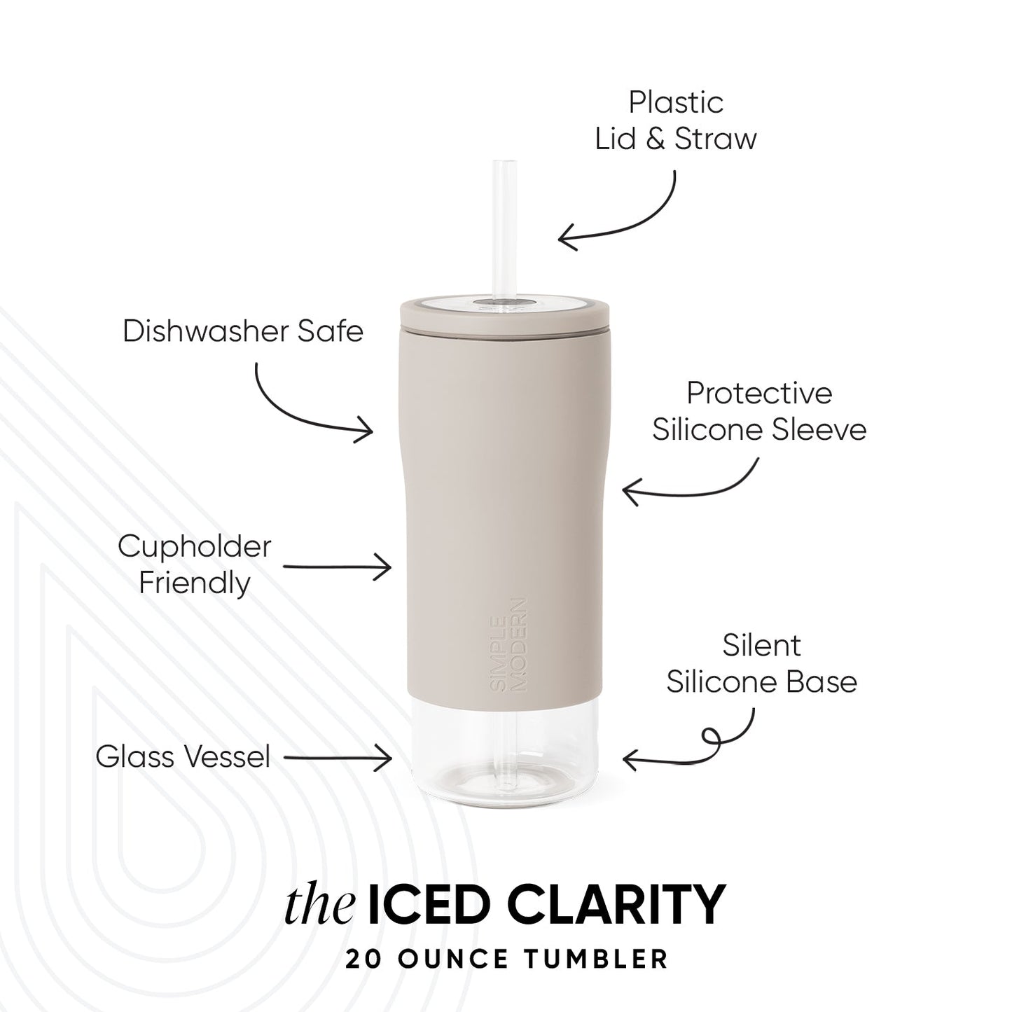 Iced Clarity Cup - 20oz