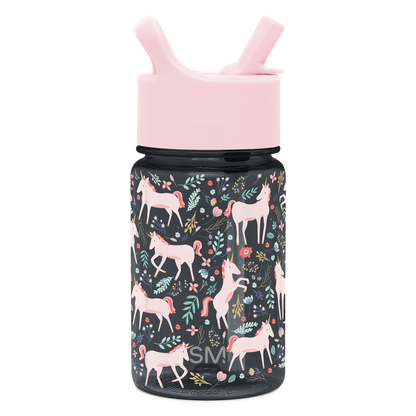 Summit Kids Plastic Water Bottle with Straw Lid